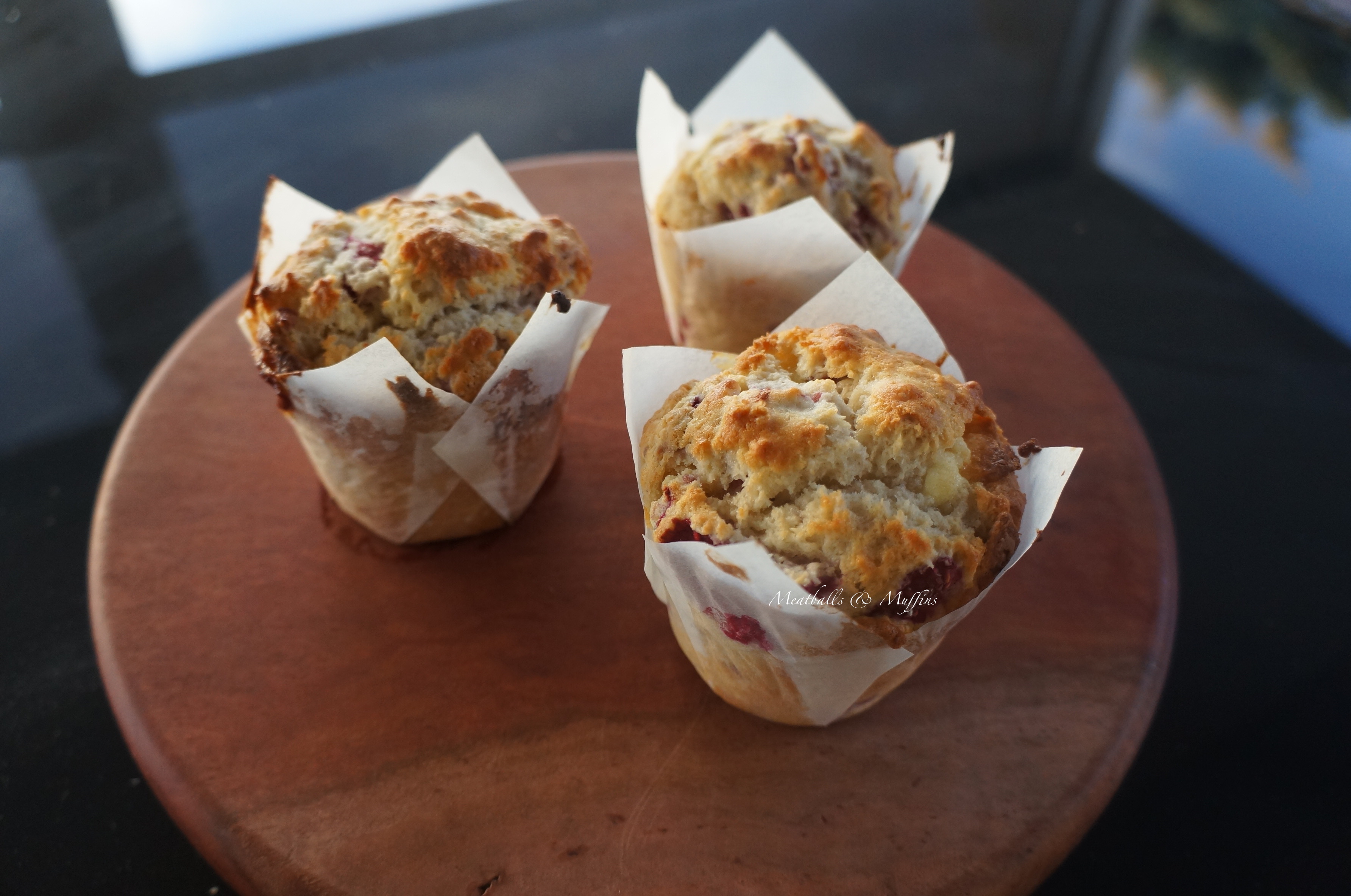 White Chocolate and Raspberry Miuffins