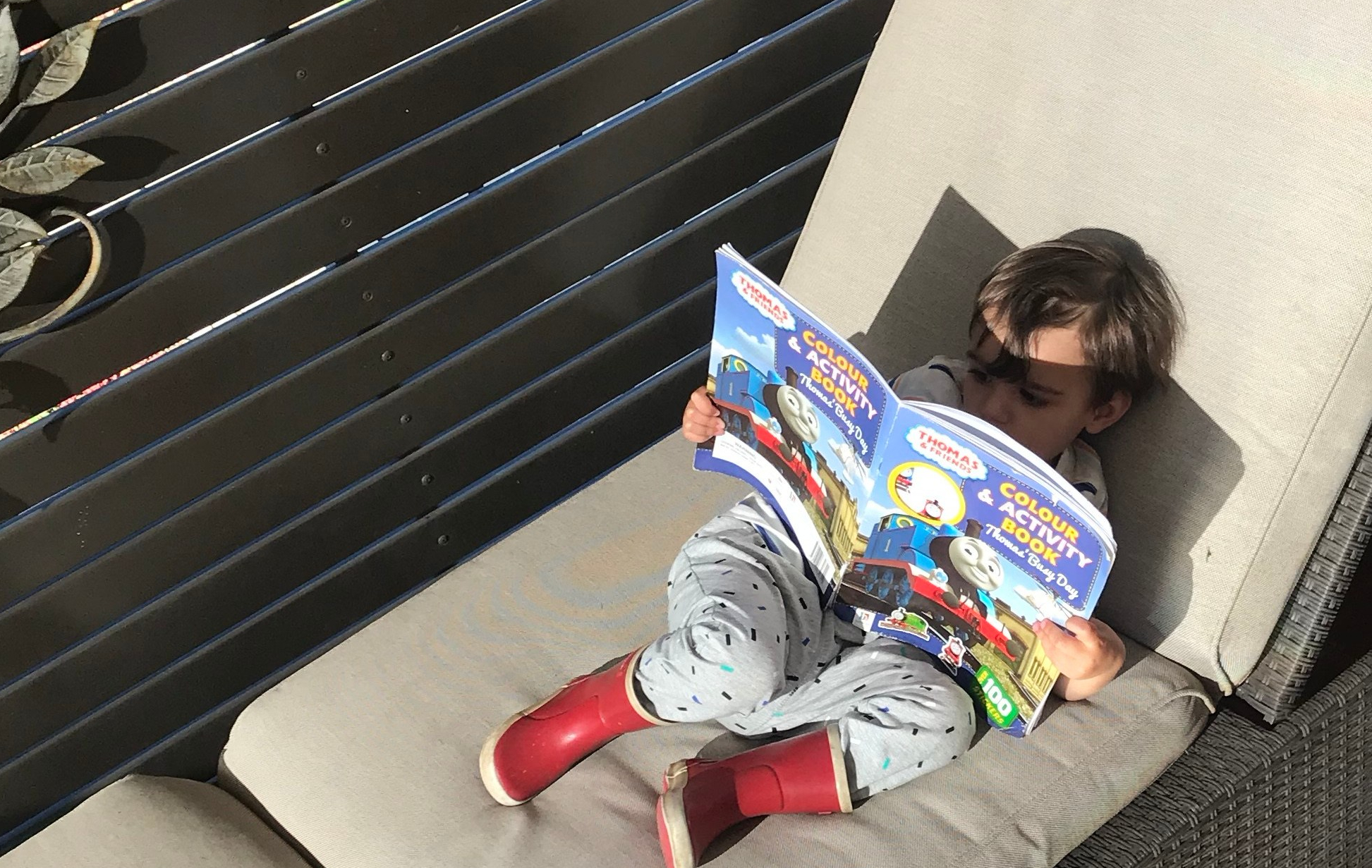 Relaxing after a big meal