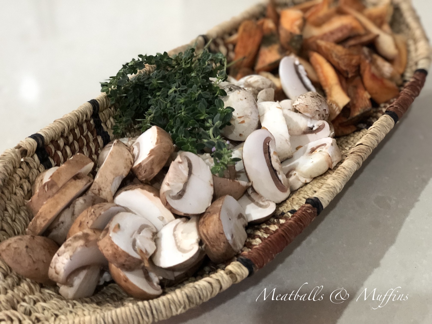 Basket of mushrooms