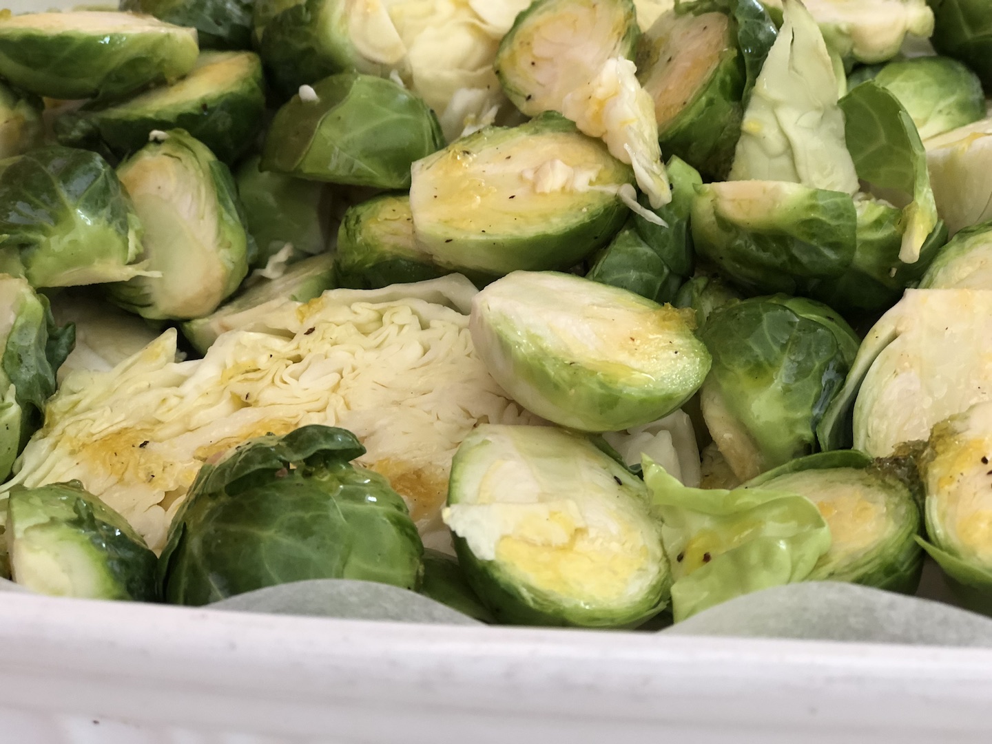 Cabbage & Brussel Sprouts with Tahini dressing1