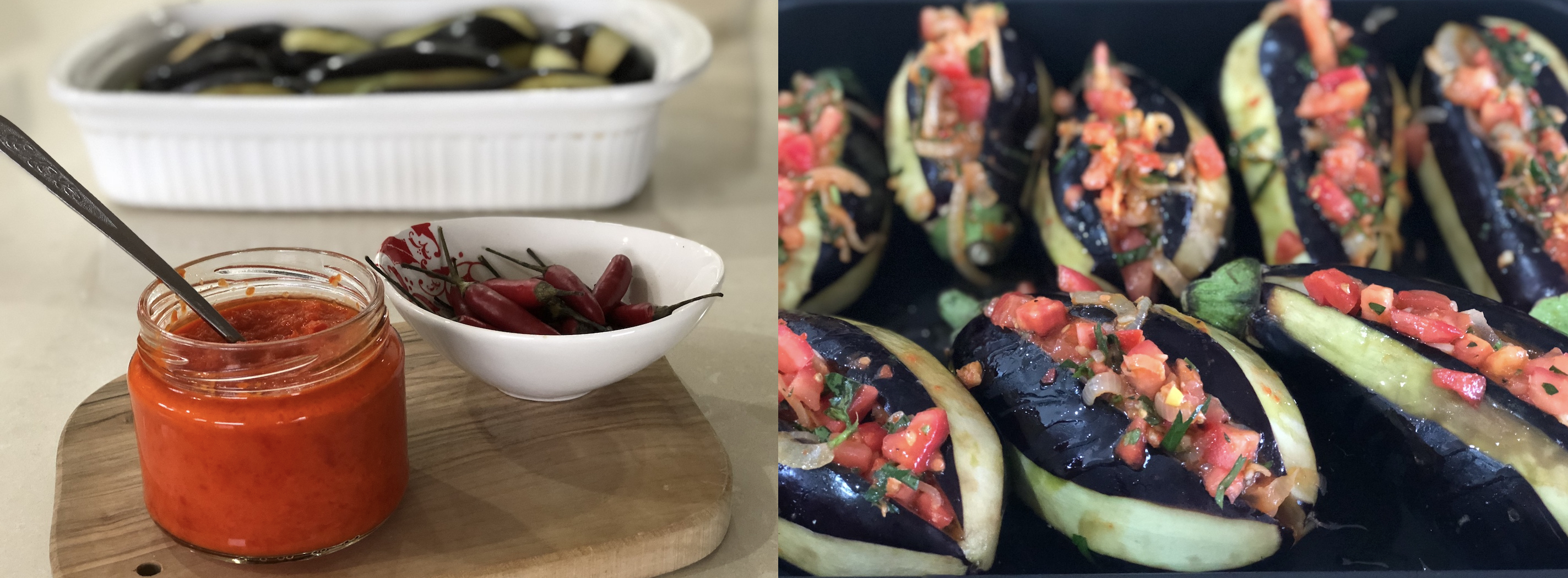 Stuffed Baked Eggplants