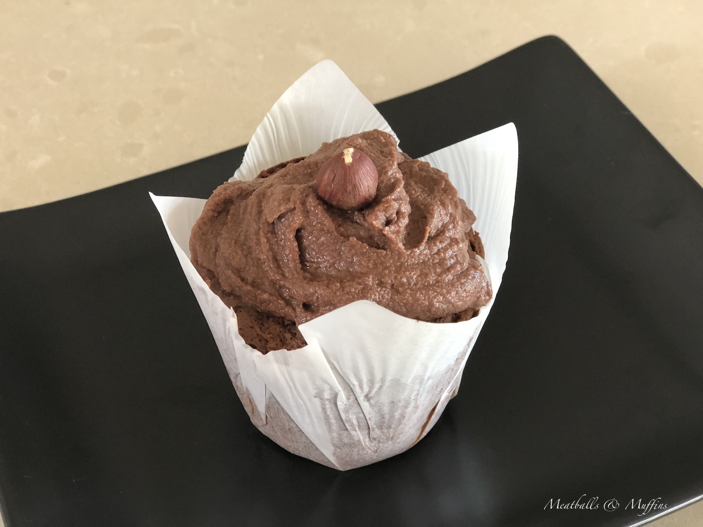 Nutella Muffin with frosting