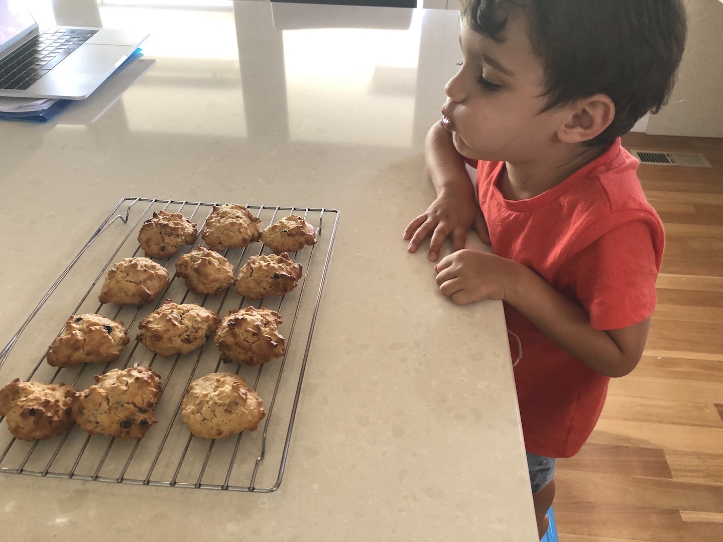 Trying to cool the cookies